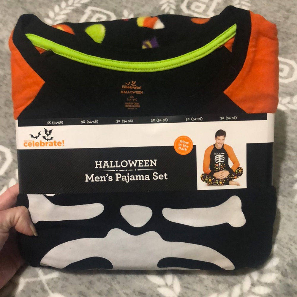 Halloween men’s pajama Set 3X Nwt